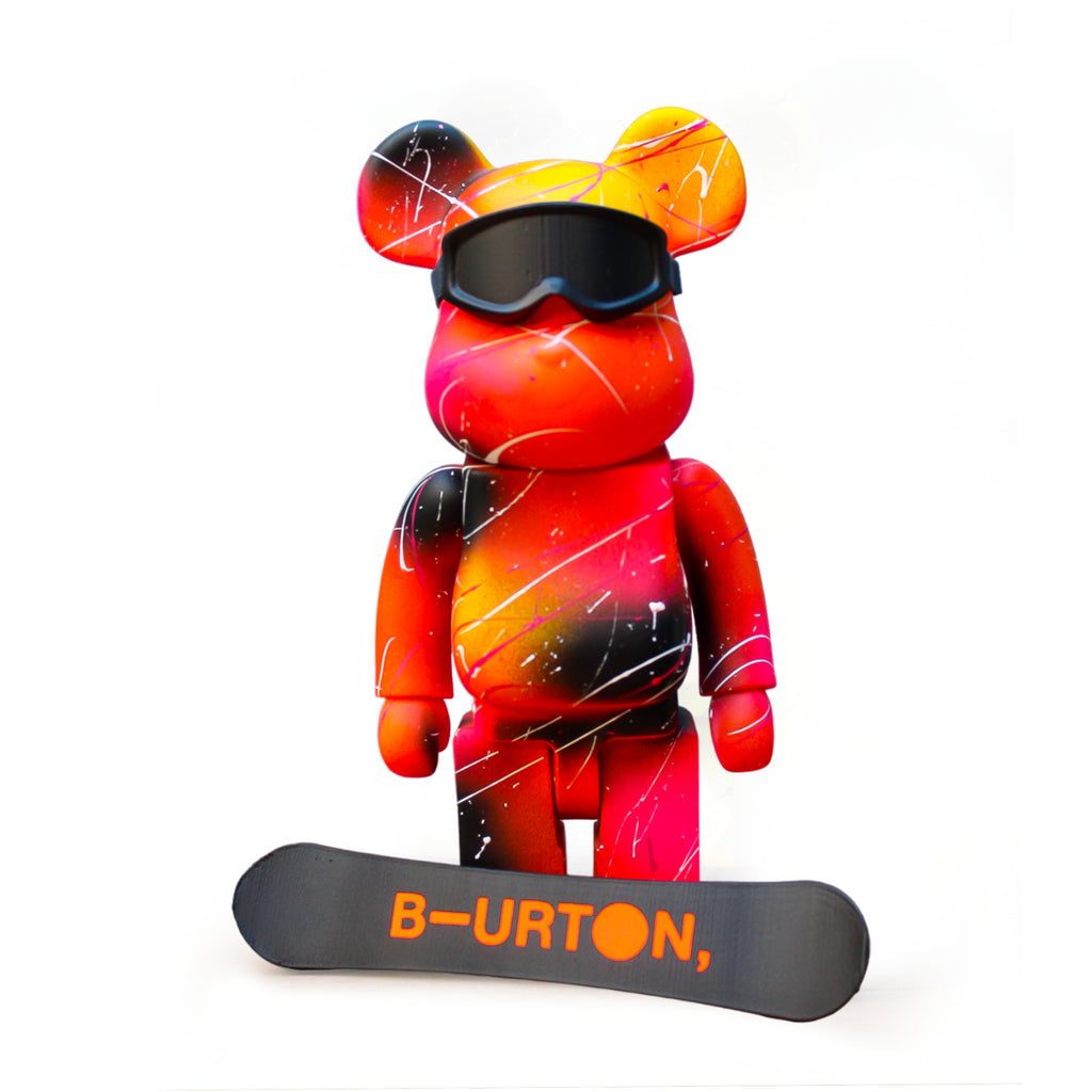 Toy art  BearBrick Snowboard