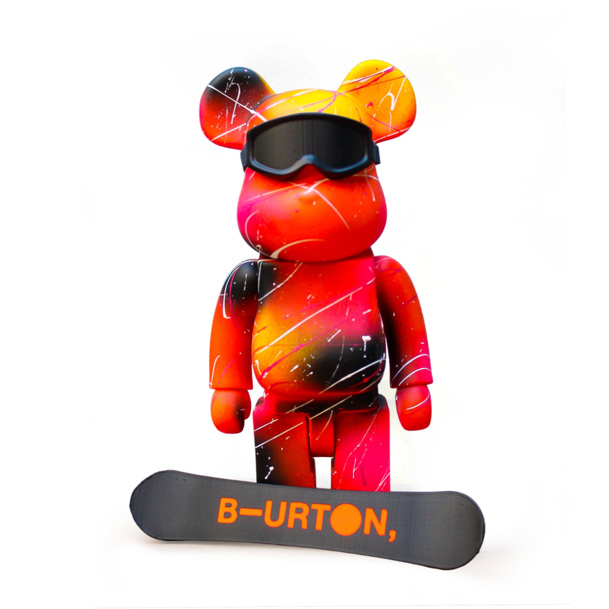 Toy art  BearBrick Snowboard