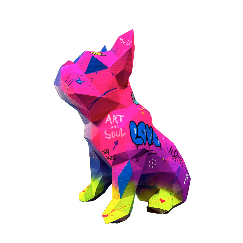 Toy art  Buldog Pop art